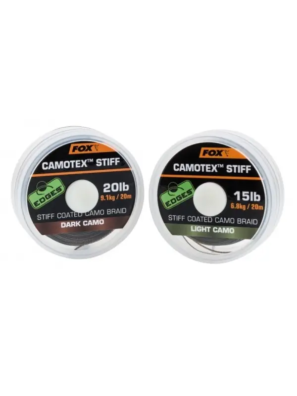 Fox, Edges, Fir Textil Camotex, Light Stif, 20mt/15Lb Noutate