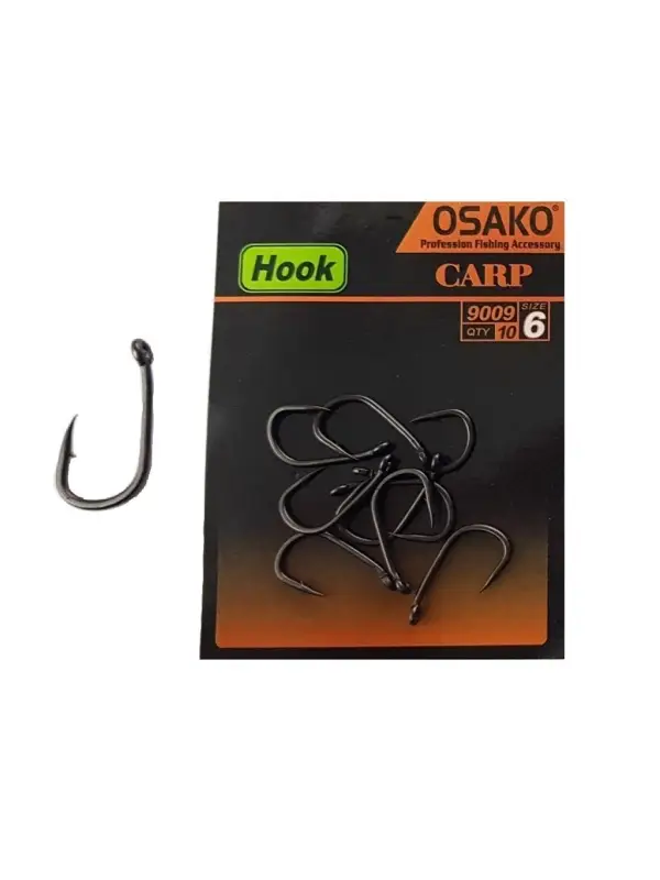 Livrare rapidă Carlige Teflonate, Osako, 9009, Long Shank, 10buc/plic