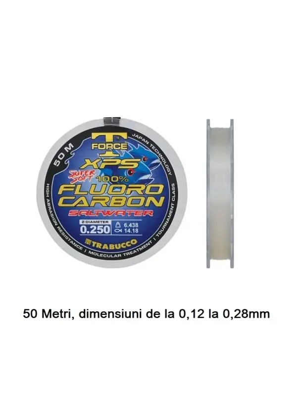 Fir Fluorocarbon, Trabucco, Salt Water 25 / 50 metri Expediere rapidă