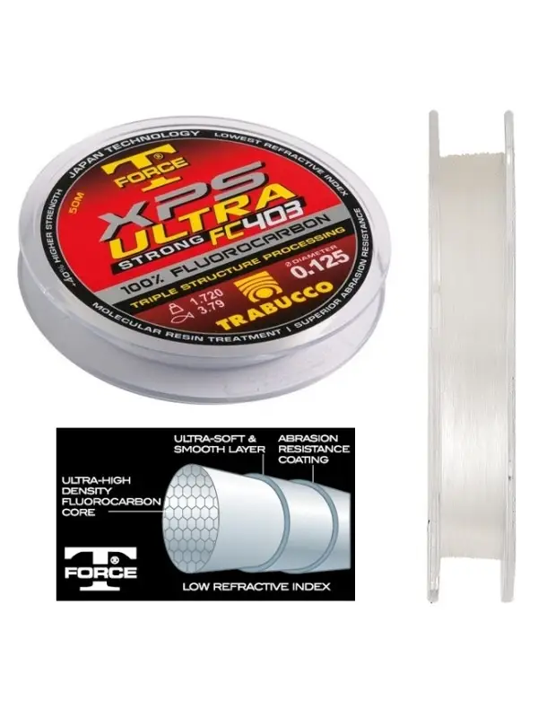 Cel mai bun preț Fir Fluorocarbon, Trabucco, XPS Ultra FC 403, 50 metri