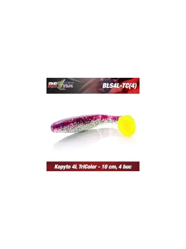 Shad Relax, Kopyto TriColor, 7.5 cm, 4 buc/plic Popular