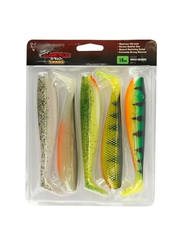 Lichidare de stoc Shad Fox Rage, Zander Pro, Mixed, 5buc/blister