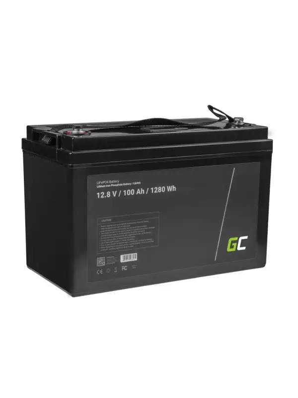 Acumulator Green Cell, LiFePO4, 12.8V, 100Ah, fotovoltaic, rulote si barci Retur gratuit