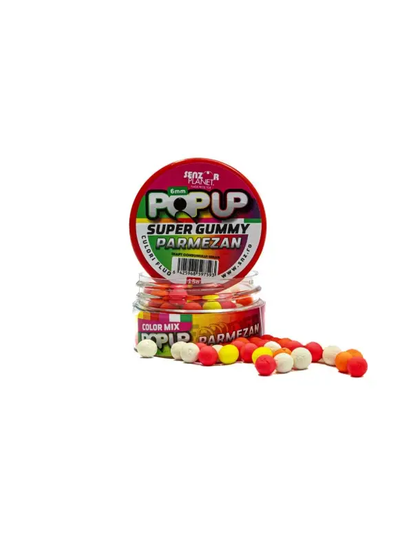 Senzor Pop-up Super Gummy, Mix Culori, 6 mm, 15 gr. Doar azi