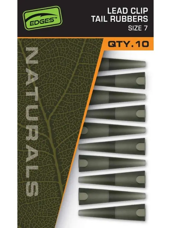 Fox, Conuri Naturals, Lead Clip Tail Rubbers, Nr7/10buc Preț promoțional