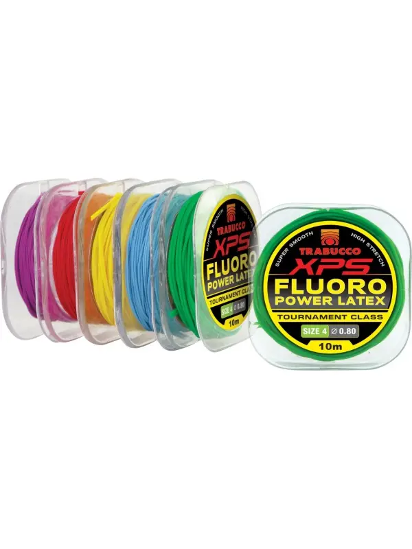 Elastic Trabucco - XPS Fluoro Latex 0,9mm / 10mt (Galben) Ultima șansă