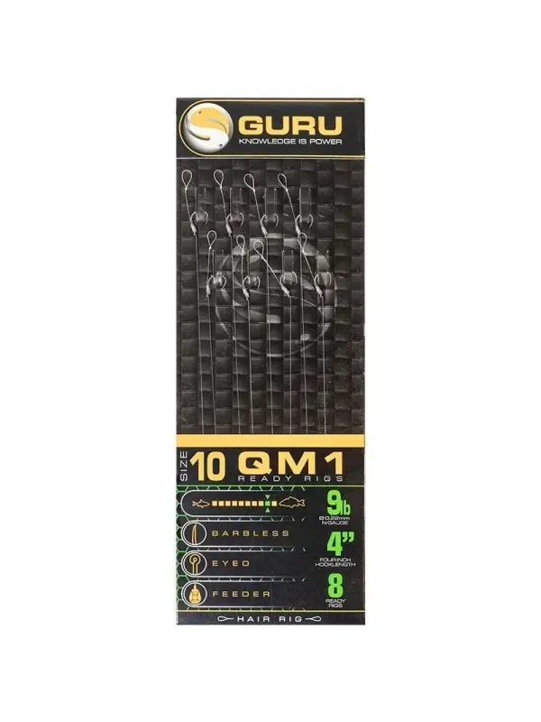 Preț redus Guru Carlige Legate QM1 Standard Hair Nr.12/0.19 mm 8 buc./plic