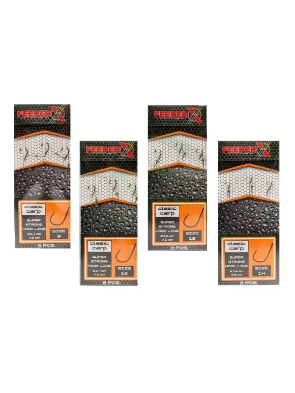 Feeder X Carlige Legate, Clasic Carp, Bait Sting Plată sigură
