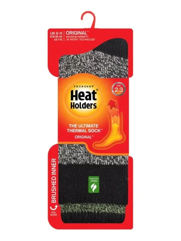 Reducere de preț Heat Holders Ciorapi Rugged Block Stripe Porto Mar.39-45 Negru - Verde