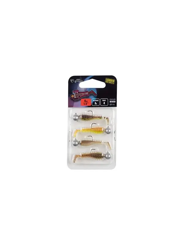 Fox Rage, Shaduri Spikey Fry, Micro Jig, 4cm/4buc. Mix Culori Reducere specială