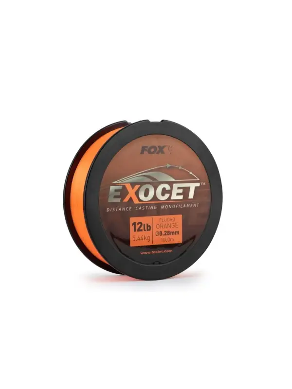 Fox, Fir Monofilament, Exocet Fluoro Orange, 0.26mm/1000m Preț redus