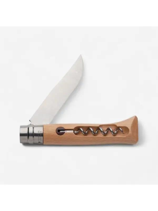 Opinel Cutit Buzunar Nr.10 Inox Cu Tirbuson Ofertă exclusivă