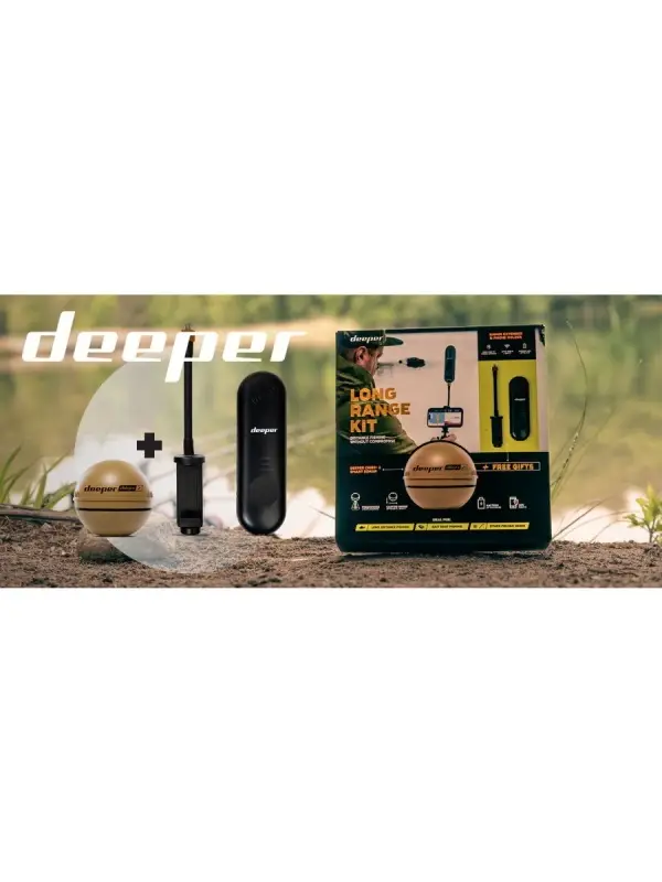 Deeper Set Sonar Chirp+ 2.0 si Range Extender + Suport Telefon Super ofertă