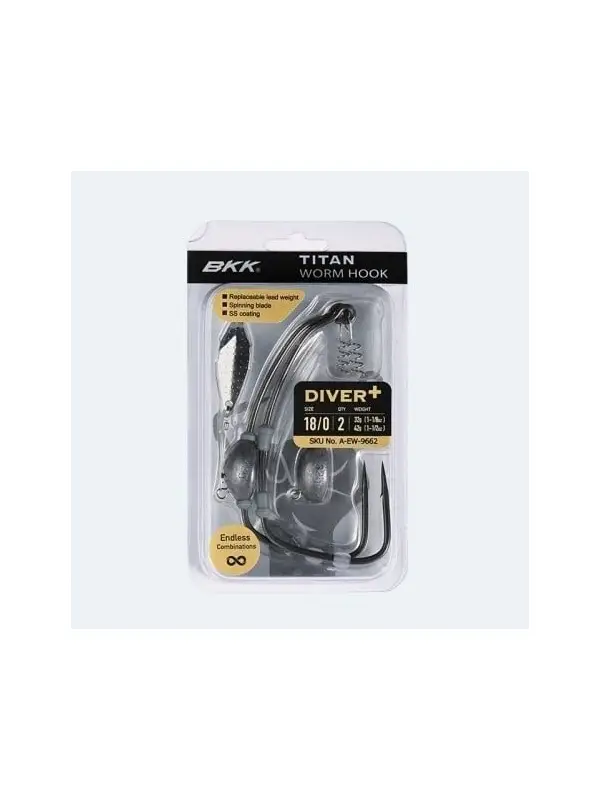 Cel mai bun preț Carlige BKK Offset Titan Diver Plus, 2 buc.
