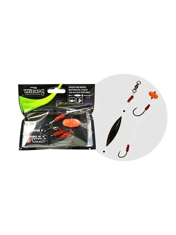 Plată sigură Wizard, Montura Somn, 2 Carlige + Pluta Grund + Zornaitoare
