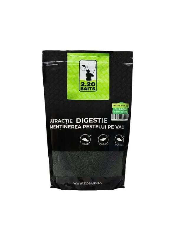 2.20 Baits, Pelete Supreme, 2 mm, 800 gr. Preț mic