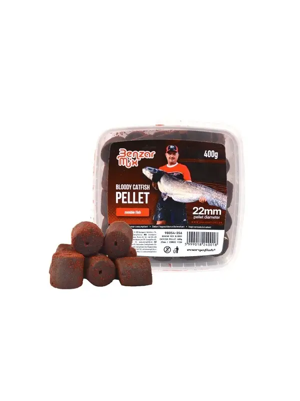 Preț redus Benzar Mix Bloody Catfish Pellet 400 gr.