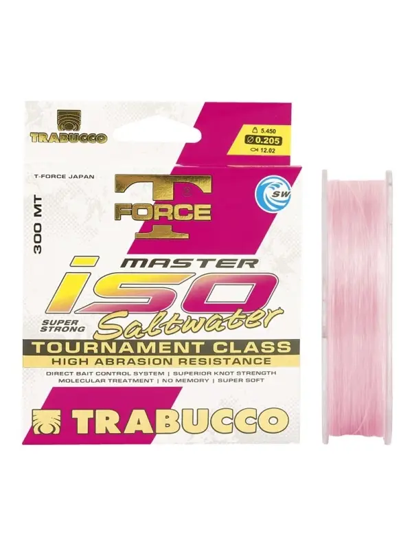 Trabucco, Fir Mono, Master Iso, T-Force Saltwater, 300 metri Nu rata