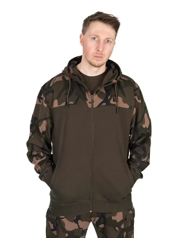 Fox, Hanorac LW, Fermoar, Khaki/Camo Ofertă de sezon