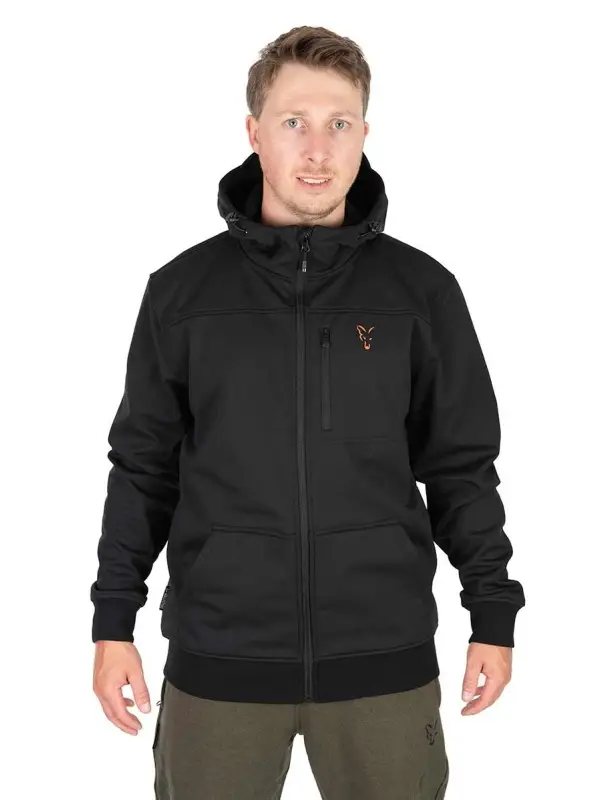 Fox, Jacheta Soft Shell, Negru Logo Portocaliu Plată sigură