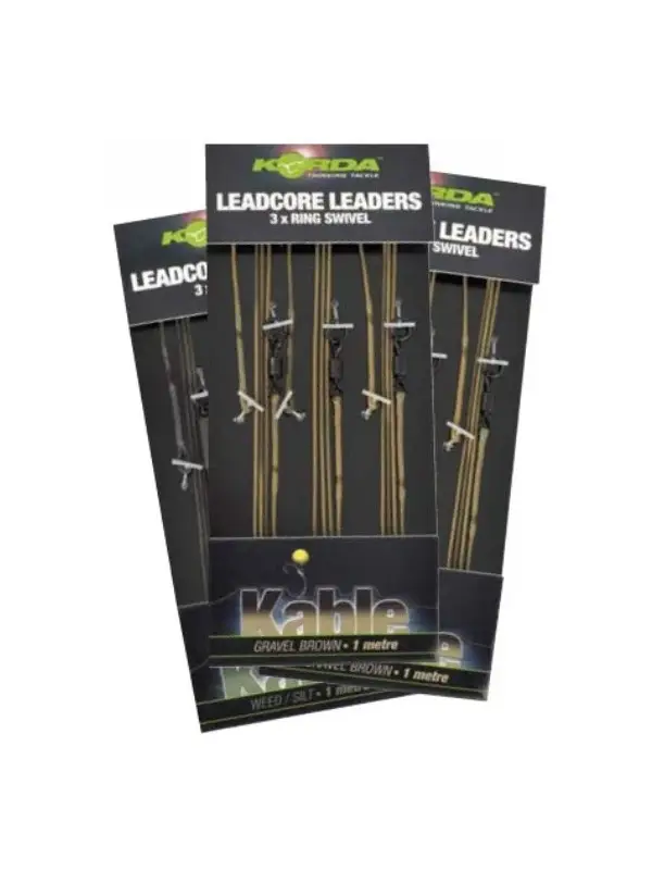 Transport gratuit Korda, Set Monturi Leadcore+Vartej, 3buc./set Gravel