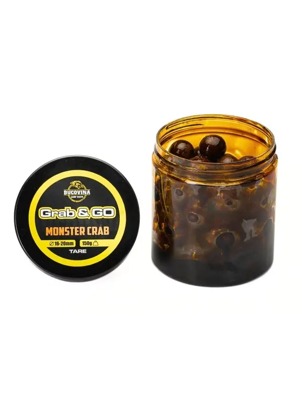 Bucovina Baits Boilies Grab & Go, Solubil, 16-20 mm., 150 gr Calitate înaltă