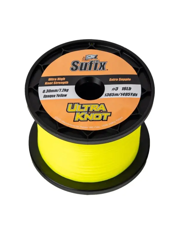 Sufix, Fir Mono, Ultra Knot, Opaq Yellow (0,20-0,40) Cumpărături sigure