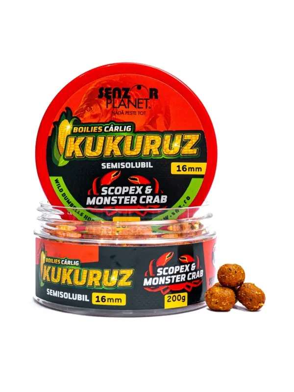 Senzor Boilies Kukuruz, Pt. Carlig, 16 mm., 200 gr. Discount