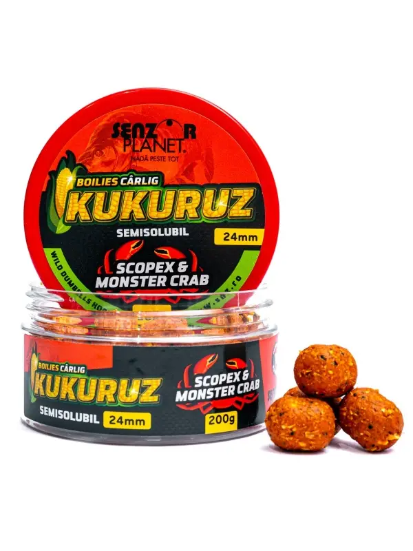 Cumpără acum Senzor Boilies Kukuruz, Pt. Carlig, 24 mm., 200 gr.