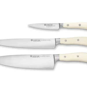 Wüsthof CLASSIC IKON créme Set 3 cutite + organizator Super ofertă