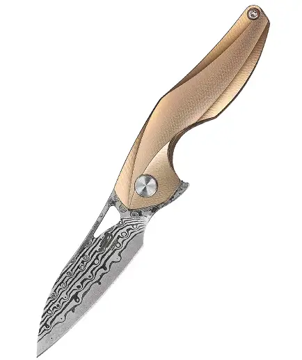 Plată securizată Bestech The Reticulan Framelock Gold BTKT1810J