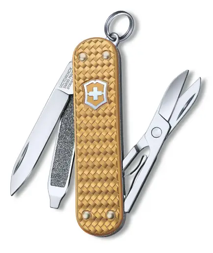Ieftin Victorinox Classic SD Precious Alox Brass Gold
