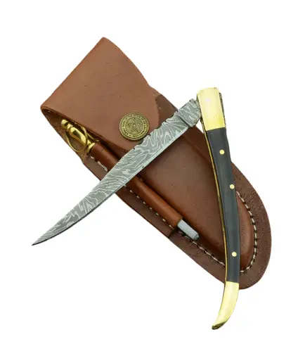 Chilipir Set Cuțit Damasc Laguiole slim-buffalo