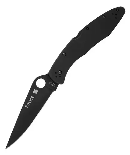 Ieftin Spyderco Police Model Lockback Black SC07BKP
