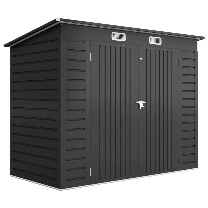 Calitate înaltă Outsunny Sopron Gradina 8×4 ft – Otel Galvanizat pentru Depozitare