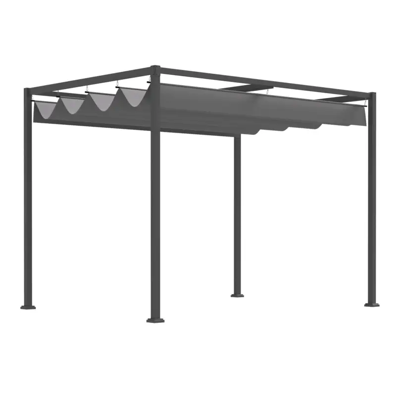 Outsunny Foisor Pergola 298×213×222 cm – Pergola cu Panza Glisanta pentru Exterior Comandă acum
