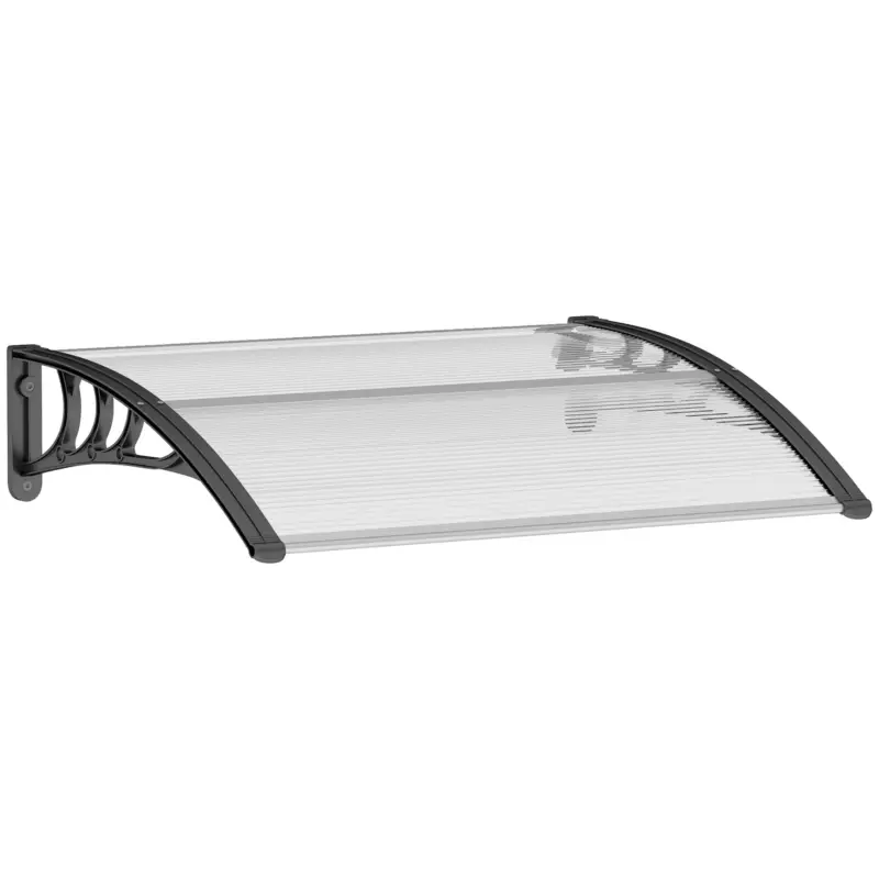 Outsunny Copertina 75×120cm – Policarbonat Anti-UV pentru Usi si Ferestre Ofertă de sezon