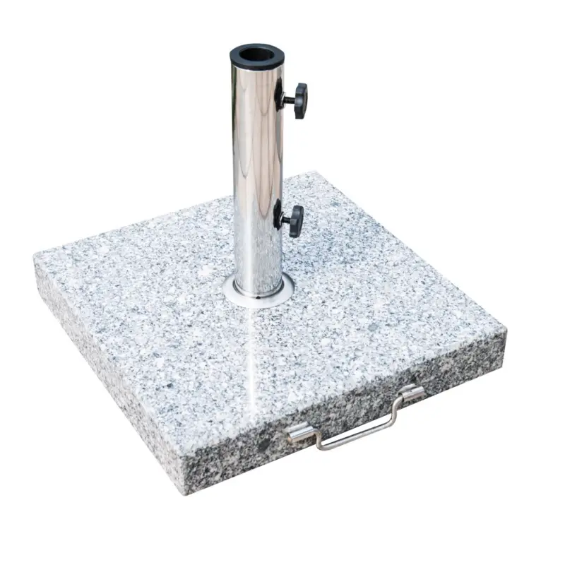 Outsunny Suport Baza Pentru Umbrela de Gradina in Marmura 25kg, 40x40x38cm Preț redus