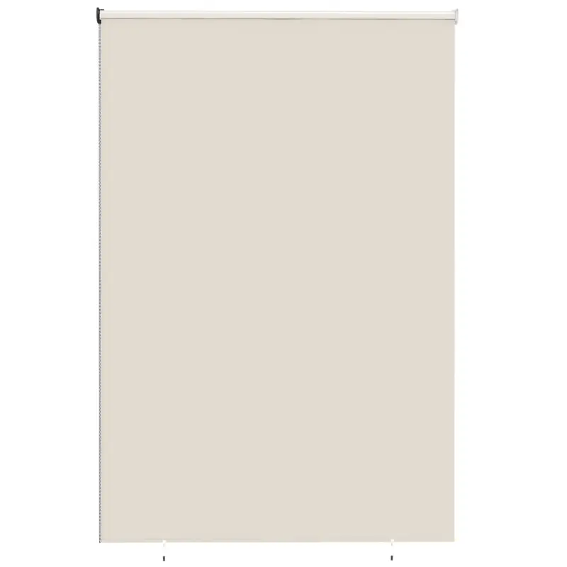 Outsunny Roletă exterioară rulou 2,4 x 1,6 m roletă opacă verticală protecție vizuală retractabilă impermeabilă, anti-UV30+, crem Cel mai vândut