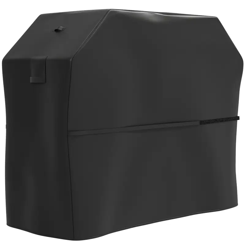 Outsunny Husă pentru Grătar Impermeabilă din Material Oxford 600D UPF30+ și Rezistentă la Vânt, 147x61x122 cm, Negru Plată sigură