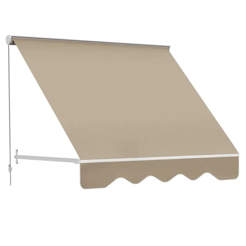 Preț promoțional Outsunny Perdea de Soare Rulantă pentru Exterior, Jaluzea de Perete cu Protecție UV, Material Poliester Rezistent, 180x70cm, Bej