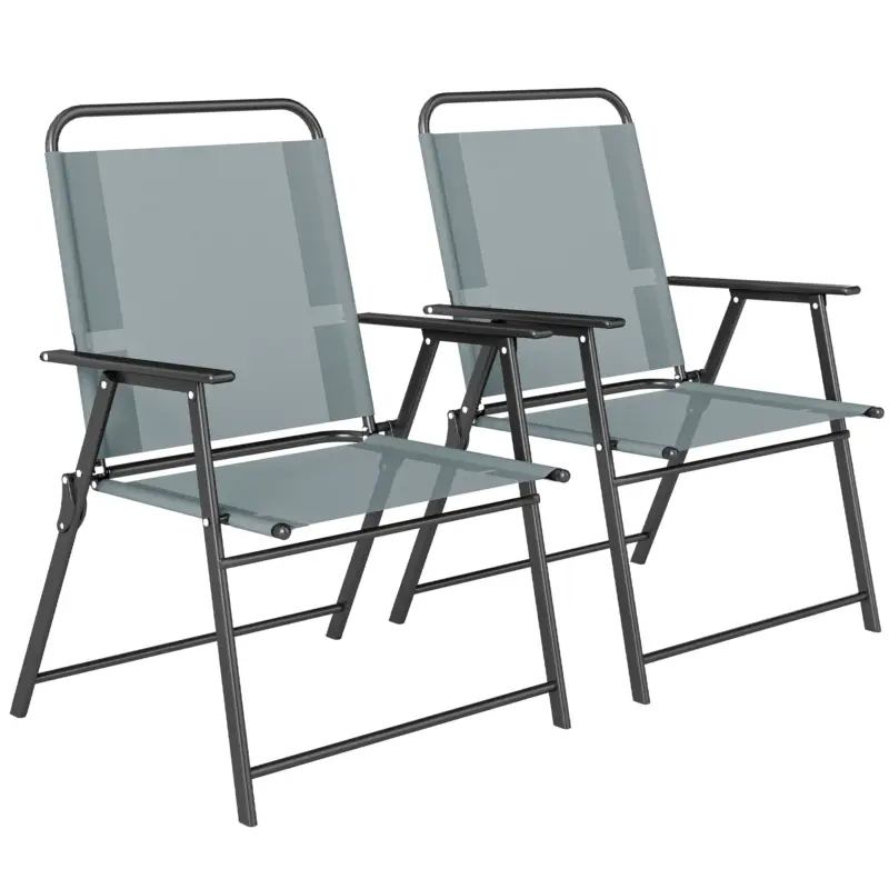 Disponibil imediat Outsunny scaun pliabil compact pentru terasă