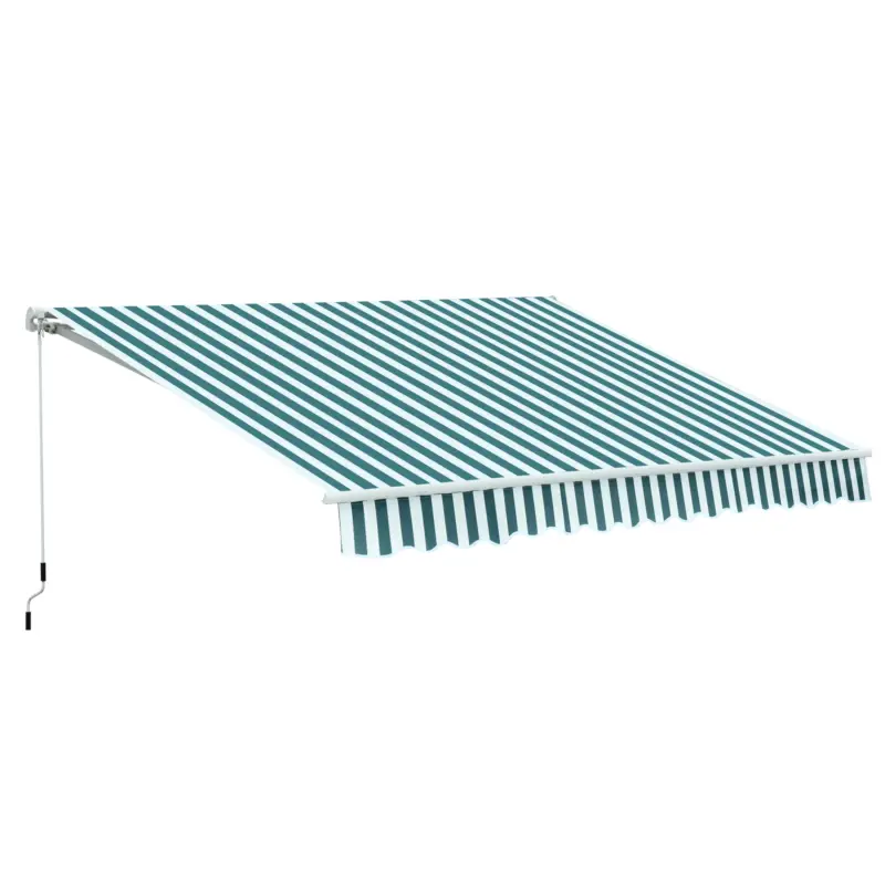 Outsunny Copertina Soare cu Brate de Exterior Reglarea cu Manivela 295x250cm Preț redus