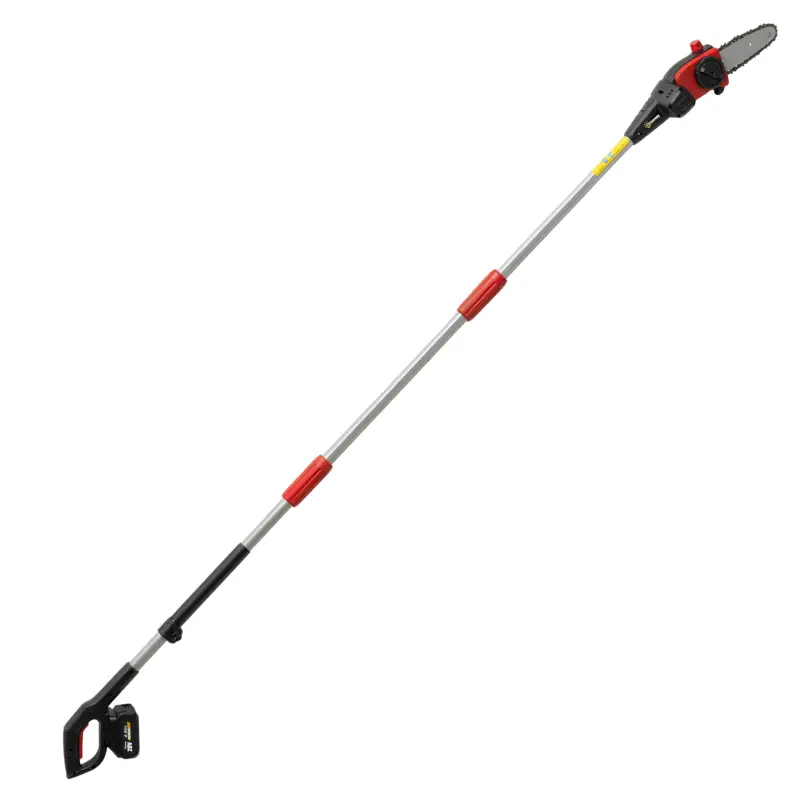 Bestseller Outsunny Drujbă electrică extensibilă 1,94-2,56 m cu 2 baterii 4,0 Ah Încărcător Blocare dublă Ungere automată