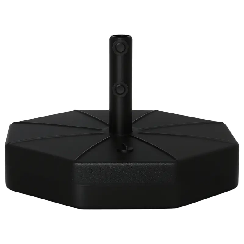 Outsunny Baza pentru Umbrela din Plastic, Compatibila cu Stalpi Ø38-48 mm, Ø60x36 cm, Negru Cel mai vândut