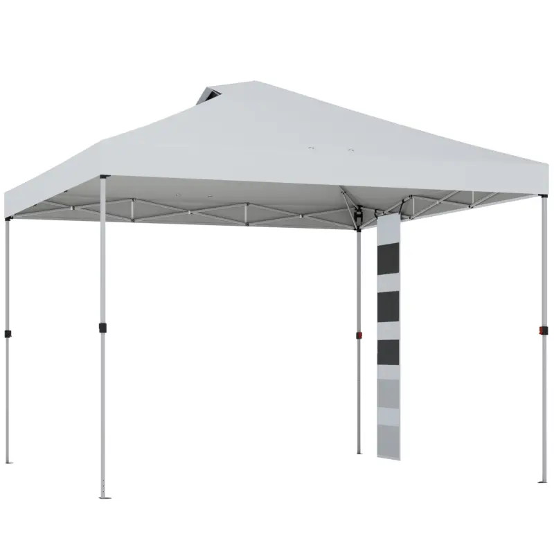Ofertă Outsunny Pavilion 3x3 m Pop-Up cu Buzunare, UPF 50+, cu Saci de Nisip și Geantă cu Roți