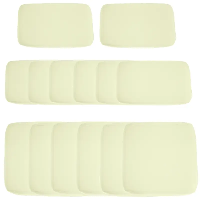 Outsunny Set de 14 Huse de Schimb pentru Pernele de Mobilier Grădină - 6 Huse Pentru Perne de Șezut, 8 Huse Pentru Perne Spătar - Huse cu Fermoar din Poliester Impermeabil Crem Ofertă de sezon