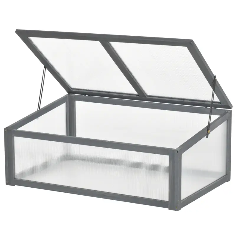 Popular Outsunny Mini Seră, Mică Seră pentru Grădină, cu Plăci PC, Bună Penetrare a Luminii, 100L x 65B x 40H cm