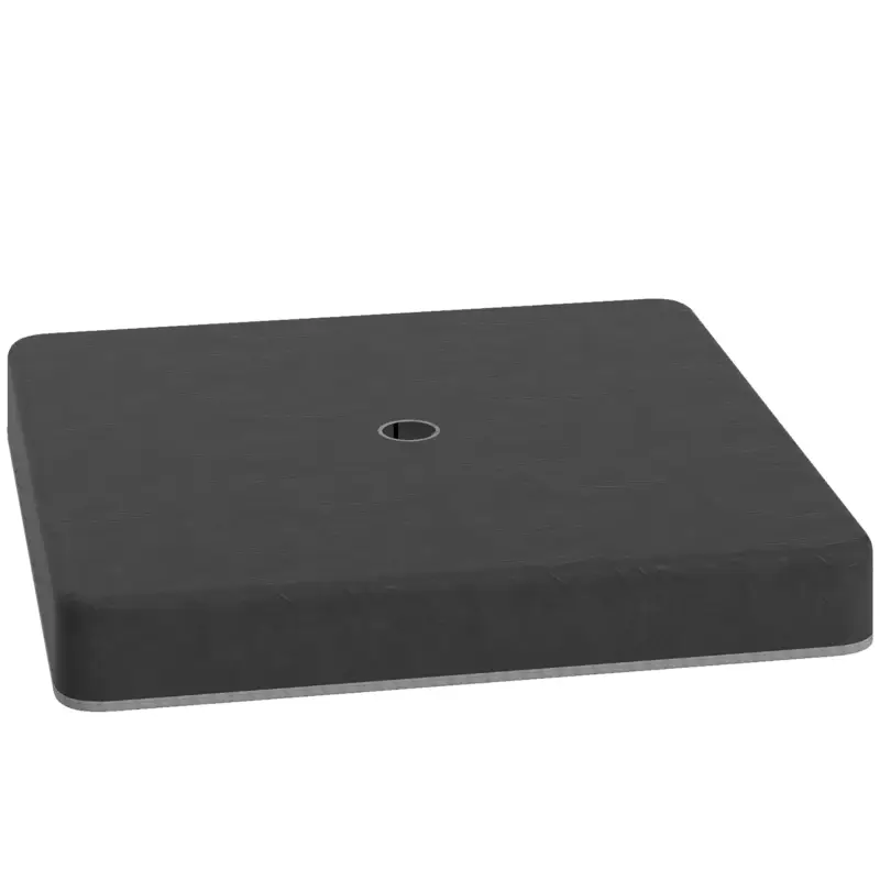 Expediere rapidă Outsunny Greutăți de bază pentru suport de umbrelă de soare, Impermeabil, umplut cu nisip, Plastic, 89L x 89B x 10,5Î cm, Negru