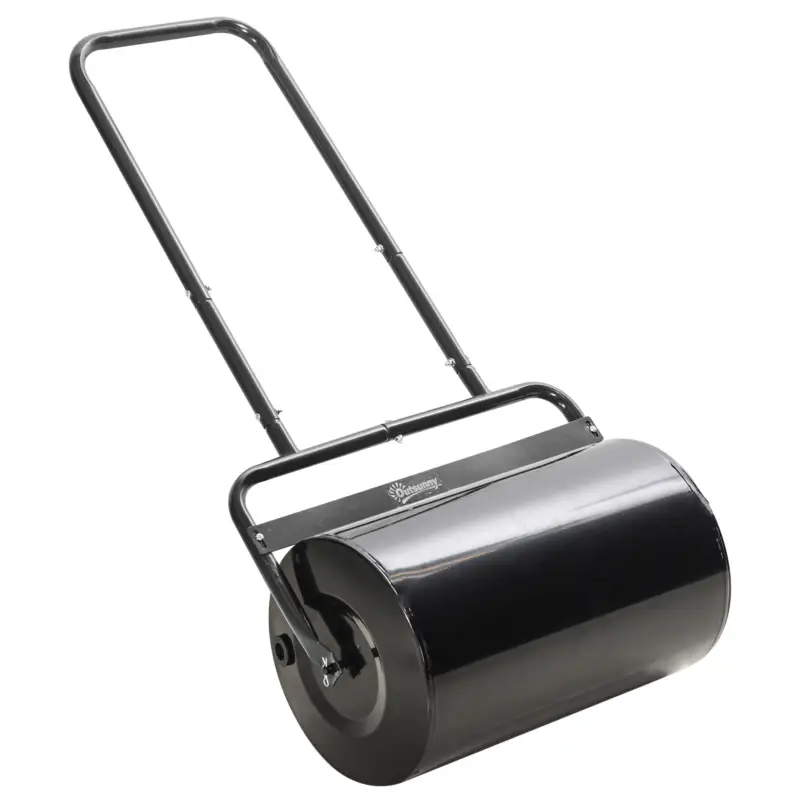 DURHAND Rola de Gradina Ø32 x 50L cm, Metal Negru, Rezervor pana la 38 L Ofertă de sezon